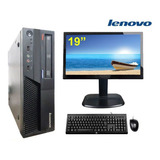 Cpu Lenovo Mt-m 6234 C2d 4gb Ssd 120gb Wifi + Monitor 19,5'