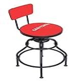 Craftsman Banco De Oficina Com Altura Ajustável 73 Cm A 86 Cm De Altura Assento De Vinil Acolchoado Resistente A Rasgos Capacidade De 136 Kg Apoio Para Os Pés De 360 Graus Pés Sem Marcas