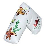 Craftsman Golf Capa Para Putter De Lâmina Branca Ocean World Fish Caranguejo Algas Marinhas Fechamento Magnético Para Scotty Cameron Taylormade Odyssey Blade Etc 