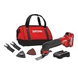 CRAFTSMAN Multiferramenta Sem Fio V20 Kit De Ferramentas Oscilantes Kit De 16 Peças Com Lâminas Papel Areia Bateria E Carregador Incluídos CMCE500D1 