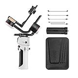 CRANE M3S Standard Camera Handheld 3 Axis Gimbal Stabilizer Built In LED Fill Light PD Quick Charging Battery Mini Tripod Carry Case Para DSLR Mirrorless Camera