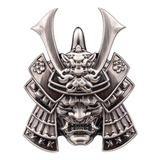 Crânio Etiqueta Do Carro De Metal Samurai Japonês Samurai