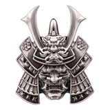 Crânio Etiqueta Do Carro De Metal Samurai Japonês Samurai