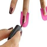 CreaNails Estêncil De Esmalte Para Adultos Suporte De Unhas Reutilizável Para Pintar Unhas E Tiras De Ponta Francesa Aplicador E Modelador De Protetor De Unhas à Prova De Derramamento Para Tinta Em Gel Decalques 10 Tamanhos 26 Peças