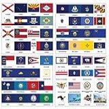 Creanoso Adesivos De Bandeiras Dos Estados