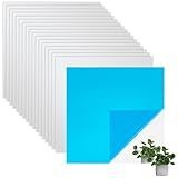 CREATCABIN 9 Peças Adesivo Espelho Flexível Espelho Papel De Parede Montado Na Parede Impermeável PET Autoadesivo Com Adesão Traseira Para Banheiro Apartroom Alugar Casa Quarto Bricolage 