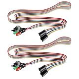 Create Idea 2 Peças De Cabo De Botão De Interruptor De Energia Para Computador Desktop Placa Mãe Liga Desliga Reinicialização HDD Cabo De Interruptor Frontal Bisel Com Luz Indicadora De LED Verde