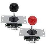 Create Idea 2 Peças De Joystick De Fliperama De Substituição De 8 Vias De 5 Pinos Compatível Com Máquinas De Jogos De Arcade Acessórios De Controle De Alça Superior De Bola
