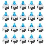 Create Idea 20 Peças Interruptores De Botão Autotravante De 6 Pinos Duas Fileiras Através Do Orifício Montagem Tátil Micro Interruptores De Potência Tátil Para Placa De Circuito Eletrônico De