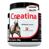 Creatina Suplemento Aminoácido Cavalos Equinos Vetnil 500g