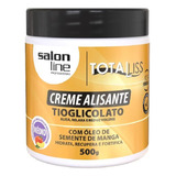 Creme Alisante Óleo Semente De Manga Médio Salon Line 500g