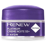 Creme Antissinais Avon Renew Platinum Noite 55+ 15g