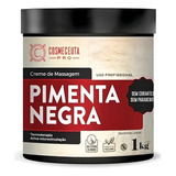 Creme De Massagem Corporal Redutor Medida Pimenta Negra 1kg