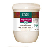 Creme De Massagem D água Natural Café Verde E Argilas 650g