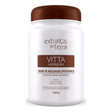 Creme De Massagem Vitta Hiperemim Lipotérmico Extratos Terra Tipo De Embalagem Pote Fragrância Características Do Produto Tipos De Pele Peles Femininas E Masculinas