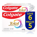 Creme Dental Colgate Total Clean Mint 6 Unidades