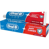 Creme Dental Com Flúor 123 Anticáries Menta Suave 70g Oral b