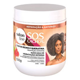 Creme Máscara Sos Cachos Rícino Queratina Salon Line 500g
