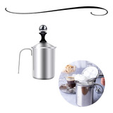 Cremeira Manual Em Aço Inox Espumador De Leite Multiuso