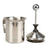 Cremeira Manual Espumador De Leite Aco Inoxidavel 800ml