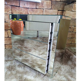 Criado Mudo Espelhado Classic Prata C 40 X A 60 X L 40