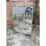 Criado Mudo Espelhado Prata Slim C 70 X A 70 X L 40