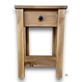 Criado Mudo Mesa De Cabeceira Quarto De Madeira Castanho Arte Design Wood