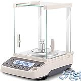Crispaire Balança Analítica De Laboratório 0-1Mg-220G Balança Eletrônica De Laboratório 0-0001G Balança Digital Precisa Interface Rs232 Display Lcd Planta Química Joias Pesquisa Científica -220G-