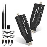 Crispaire Kit Extensor De Transmissor E Receptor HDMI De 50 M Sem Fio Full HD 1080P Com Latência De 0-1s A 5-8 GHz- Compatível Com Laptop-PC-Netflix-PS4-5-TV-projetor-monitor- Sem Necessidade De