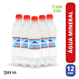 Cristal Água Mineral Com Gas 12 Garrafas 510ml