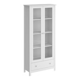 Cristaleira 2 Portas 1 Gaveta Ditália E 954 Branco Cozy