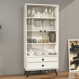 Cristaleira 2 Portas 2 Gavetas 70cm Movelbento Off Jg
