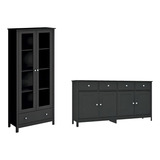 Cristaleira Aparador Buffet Ditália E 954 r 626 Preto Cozy
