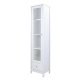 Cristaleira Ditália 1 Porta De Vidro 1 Gaveta E 962 Cozy Cor Branco