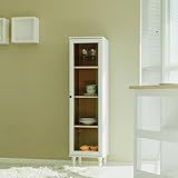 Cristaleira Estante Para Livros 1 Porta Vidro E 963 Branco