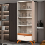 Cristaleira Madrid 1 Porta 1 Gaveta Off White naturalle
