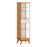 Cristaleira Nuance Nature Com Off White Imcal Móveis