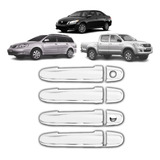 Cromado Jogo Aplique De Maçaneta Hilux 2009 2010 2011 2012