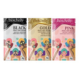 Cronograma Máscaras Black Gold Pink 3 Sachês 8g