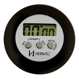 Cronômetro Digital Progressivo Regressivo Preto Timer Herweg