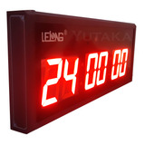 Cronômetro Digital Relógio Parede Academia 48x18x5cm Bivolt