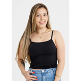 Cropped Alcinha Blusa Feminina Poliamida