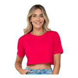 Cropped Camiseta Feminino Tshirt Blusa Estilosa Larguinha
