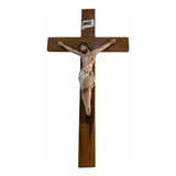 Crucifixo Antigo De Madeira 52cm