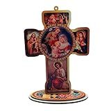 Crucifixo Cruz Sacra Sagrada Família Mesa E Parede MDF 20 Cm