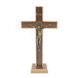 Crucifixo De Mesa Para Altar 25cm