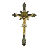 Crucifixo De Parede Em Resina 49cm