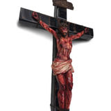 Crucifixo De Parede Realista 50cm