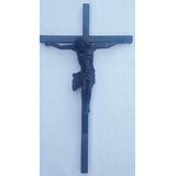 Crucifixo Em Madeira Entalhada