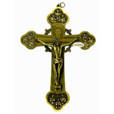 Crucifixo Metal 12 Apostolos 23cm Cruz Porta Parede Lindo